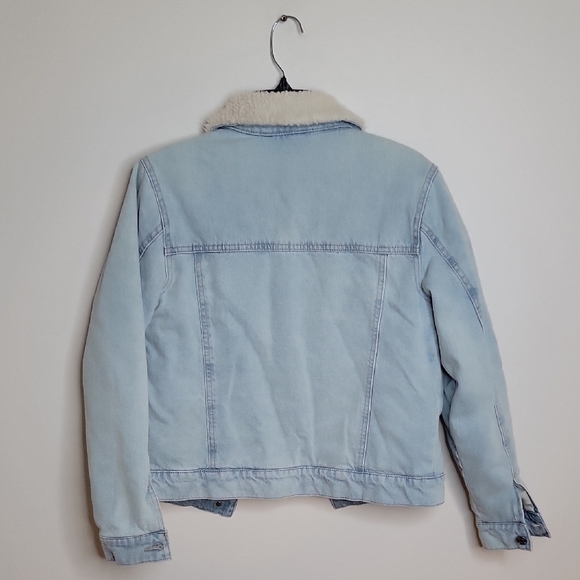 Dravus Light Blue Denim Jacket with Sherpa Lining Size MEDIUM - Picture 6 of 6